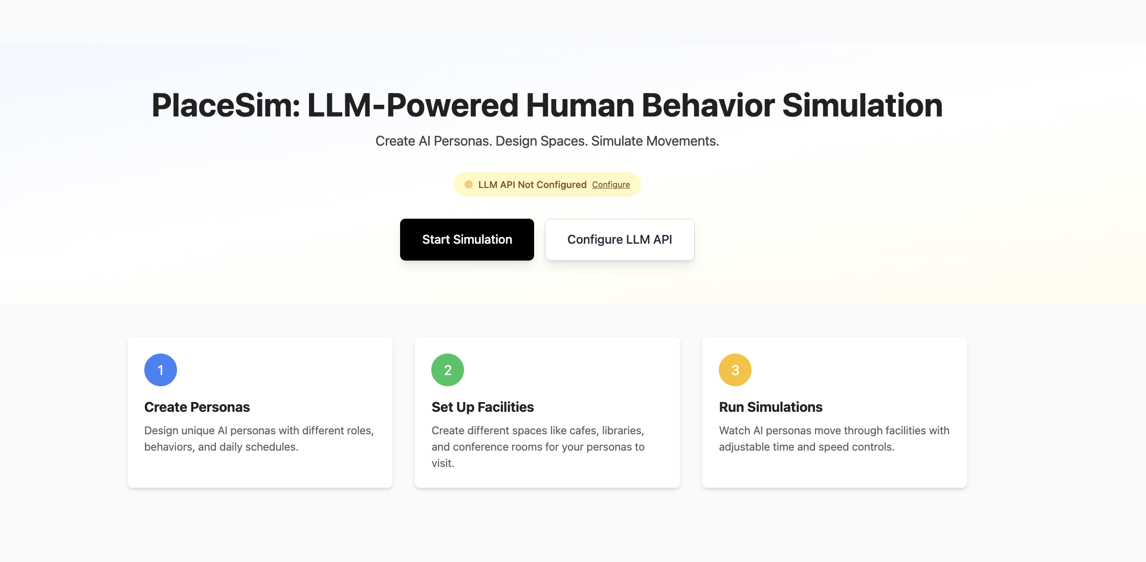 PlaceSim Demo